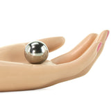 Metallic Weighted Steel Orgasm Balls in Silver