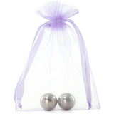 Metallic Weighted Steel Orgasm Balls in Silver