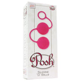 Posh Silicone "O" Balls in Pink