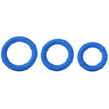 Posh Silicone Love Rings in Blue