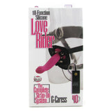 10 Function Love Rider G-Caress & Harness in Pink