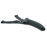 Accommodator Chin Strap Dildo in Black