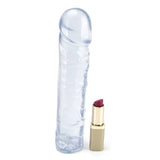 Crystal Jellies 8 Inch Classic Dildo in Clear