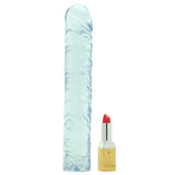 Crystal Jellies Classic 10 Inch Dildo in Clear