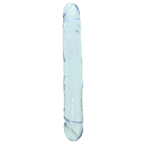 Crystal Jellies Jr. Double 12 Inch Dildo in Clear