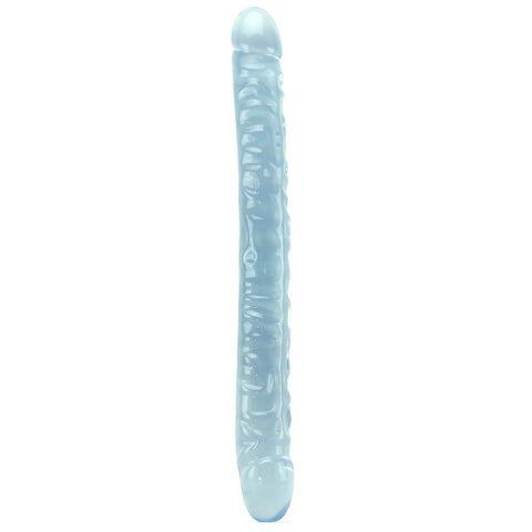 Crystal Jellies 18 Inch Double Dildo in Clear