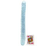 Crystal Jellies 18 Inch Double Dildo in Clear