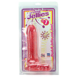 Crystal Jellies Ballsy 7 Inch Dildo in Pink