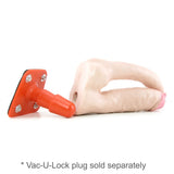 Natural Vibrating Double Penetrator Vac-U-Lock Dildo