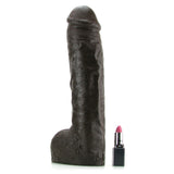 Hung 12.5 Inch Vac-U-Lock Dildo in Black