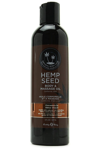 Hemp Seed Massage & Body Oil 8oz/236ml in Dreamsicle