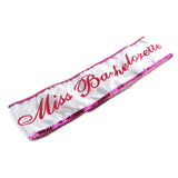 Miss Bachelorette Flashing Sash in White