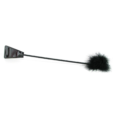 Fetish Fantasy Feather Crop in Black