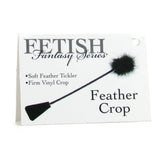 Fetish Fantasy Feather Crop in Black