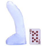 Basix 10 Inch Fat Boy Dildo in Clear