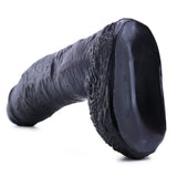 Basix 10 Inch Fat Boy Dildo in Black