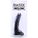 Basix 10 Inch Fat Boy Dildo in Black