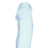 Basix 6.5 Inch Suction Base Dildo in Clear