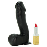 Basix 6.5 Inch Suction Base Dildo in Black