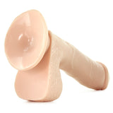 Basix 7.5 Inch Suction Base Dildo in Flesh