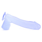 Basix 10 Inch Suction Base Dildo in Clear