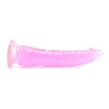 Basix Slim 7 Inch Dildo in Pink