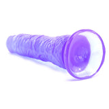 Basix Slim 7 Inch Dildo in Purple