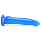 Basix Slim 7 Inch Dildo in Blue