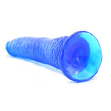 Basix Slim 7 Inch Dildo in Blue