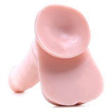 Basix 6 Inch Dildo with Suction Cup in Flesh