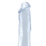 Basix 12 Inch Suction Base Dildo in Clear