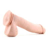 Basix 12 Inch Suction Base Dildo in Flesh