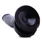 Basix 9 Inch Suction Cup Dildo in Black