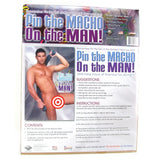 Pin the Macho on the Man Party Game