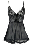 Floral Lace Chemise & G-String in S/M