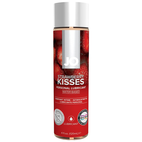 H2O Strawberry Kiss Flavored Lubricant in 4oz/120ml