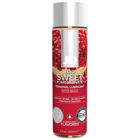 H2O Sweet Pomegranate Flavored Lubricant in 4oz/120ml