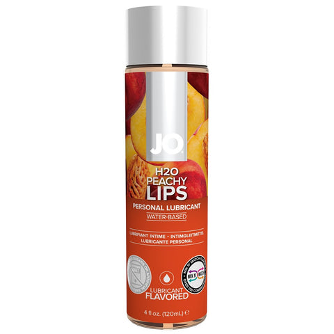 H2O Peachy Lips Flavored Lube in 4oz/120ml