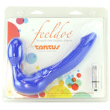 Feeldoe Slim Wearable Vibrating Double Dildo in Blue