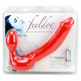 Feeldoe More Wearable Vibrating Double Dildo in Red