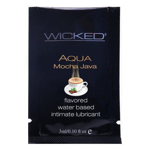 Aqua Mocha Java Flavored Lube in .10oz/3ml