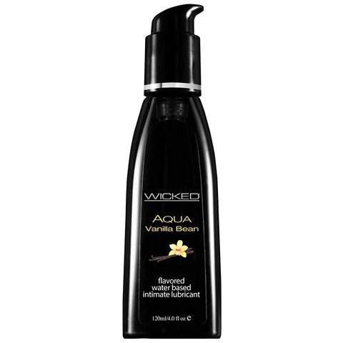 Aqua Vanilla Bean Flavored Lube in 4oz/120ml