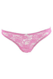 Pink Lace Crotchless Open Back Panty in OS