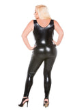 Wet Look Catsuit with Front Zip in OSXL