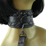 Collar and Leash in Black