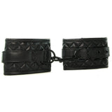 Quilted Ankle Cuffs in Black