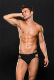 Black Elastic Sport Jock in S/M