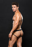 Black Elastic Sport Jock in S/M