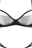 White Lace Bra and Crotchless G-String in M/L