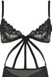 Black Criss Cross Lace Mini in S/M